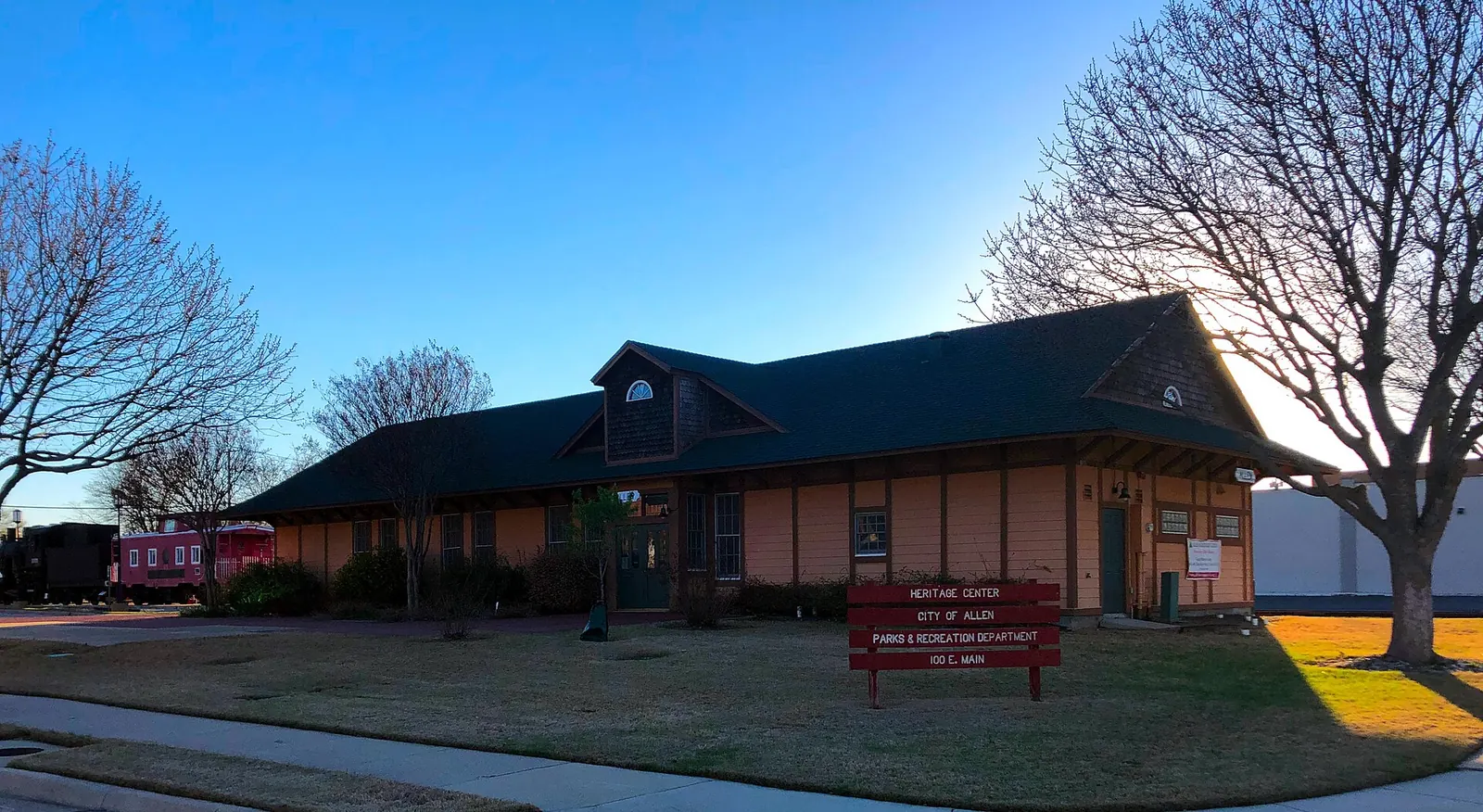 Allen Heritage Center depot in Allen, Texas