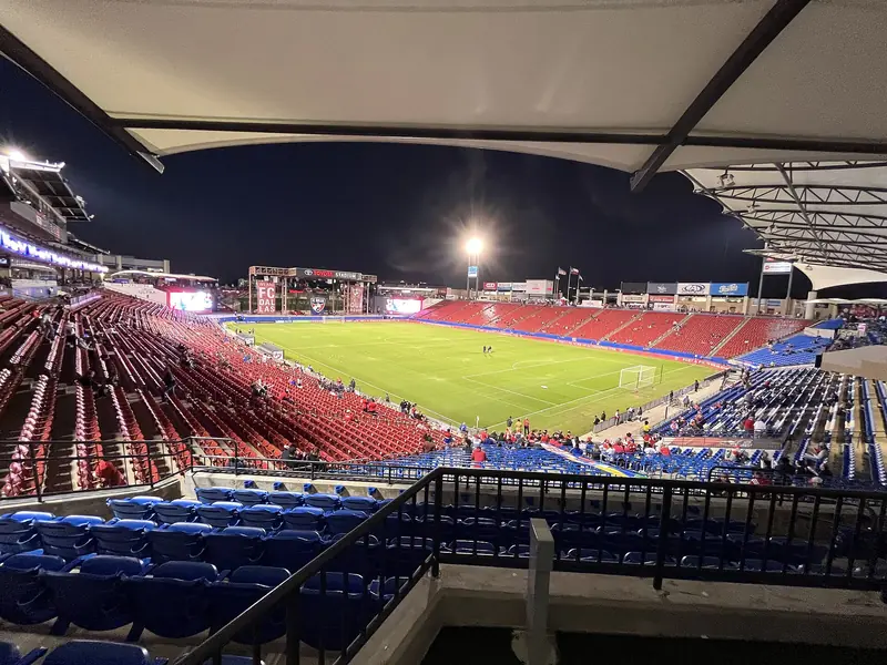 Evening match at Toyota Stadium in Frisco, Texas