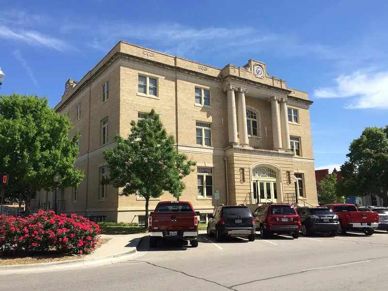 Historic Collin County Courthouse on the square in McKinney, Texas